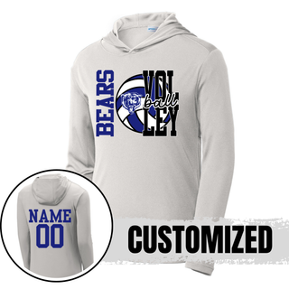 St. Marys Bears Game Set Volleyball PosiCharge Competitor Hoodie silver with customized name and number on back
