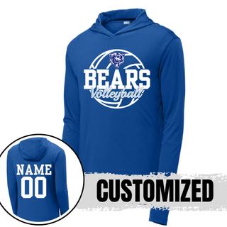 St. Marys Bears Rally Volleyball PosiCharge Competitor Hoodie royal blue with custom name and number on back
