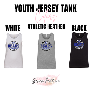 St. Marys Bears Rally Volleyball Youth Jersey Tank color options white, athletic heather, and black
