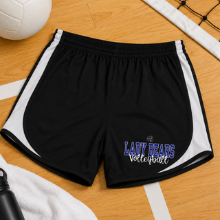 St. Marys Bears Serve It Up Volleyball Cadence Performance Short St. Marys KS - black with white side panels worn and styled views
