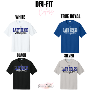St. Marys Bears Serve It Up Volleyball Dri-Fit Shirt - white, true royal, black, silver performance tee color options
