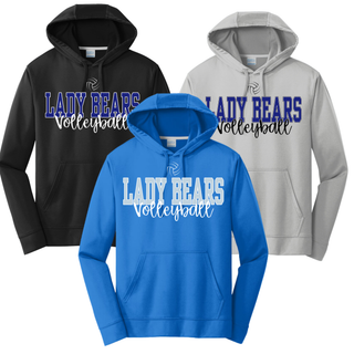 St. Marys Bears Serve It Up Volleyball Performance Hoodie St. Marys KS - black, silver, royal blue color options