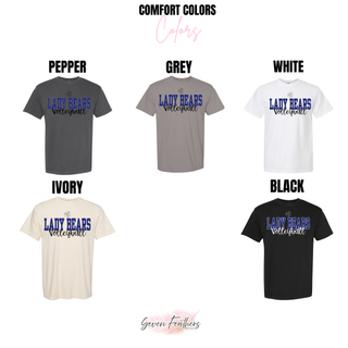 St. Marys Bears Serve It Up Volleyball Shirt - pepper, grey, white, ivory, black Comfort Colors tee options
