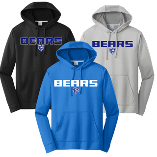 St. Marys Bears Stadium Performance Hoodie St. Marys Kansas - black royal blue silver
