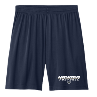 Topeka Hayden Wildcats Football Speed Cooling Performance Short in navy back view
