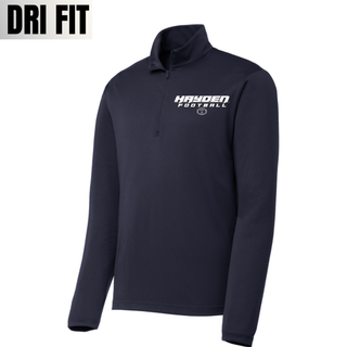 Topeka Hayden Wildcats Football Speed Dri-Fit Quarter Zip in navy
