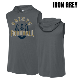 Topeka Saints Football Outline Competitor Sleeveless Hoodie in true navy