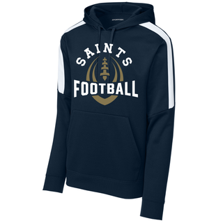 Topeka Saints Football Outline Fan Favorite Hoodie in navy
