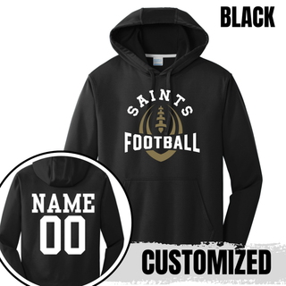 Topeka Saints Football Outline performance fleece hoodie additional view