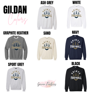Topeka Saints Football Outline classic crewneck color options