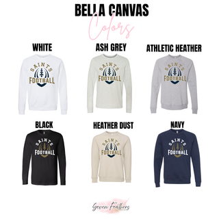 Topeka Saints Football Outline long sleeve and crewneck color options