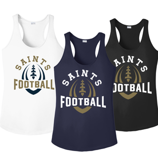 Topeka Saints Football Outline Women’s PosiCharge Racerback Tank color options