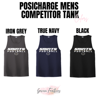 Topeka Saints Full Speed Football PosiCharge Competitor Tanks in Iron Grey, True Navy, and Black