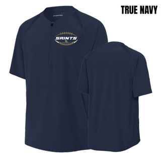 Additional view of Topeka Saints Gridiron Crest Half-Zip Short Sleeve Jacket