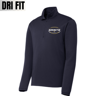 True navy Topeka Saints gridiron crest performance quarter-zip