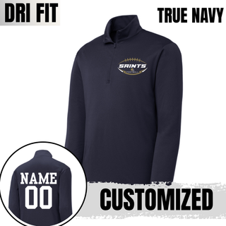 Additional view of Topeka Saints Gridiron Crest Performance Quarter-Zip