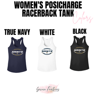 Additional view of Topeka Saints Gridiron Crest Women’s Performance Racerback Tank