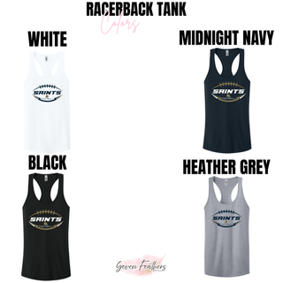 Additional view of Topeka Saints Gridiron Crest Women’s Racerback Tank