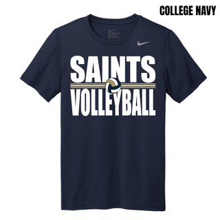 Topeka Saints Volleyball Bold Line Men's rLegend Tee in College Navy