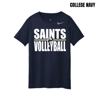 Topeka Saints Volleyball Bold Line Youth rLegend Tee in College Navy