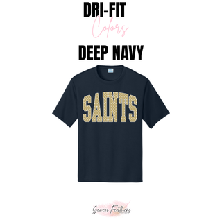Topeka Saints Volleyball Polka Dot Dri-Fit performance top deep navy color option