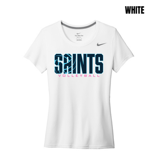 Topeka Saints Volleyball Retro Women's rLegend Tee in White