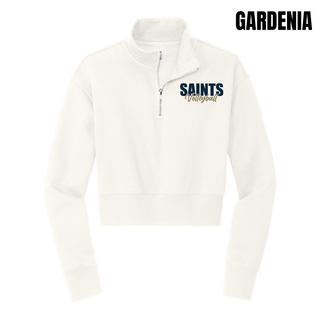 Gardenia Topeka Saints Volleyball Stacked Women's Cropped Half Zip