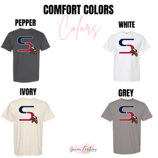 Comfort Colors color options for Topeka Seaman Oversized Split S top