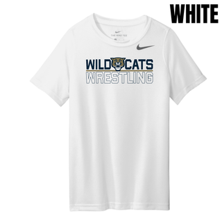 Topeka Wildcats Wrestling Club Split Logo youth rLegend tee in White