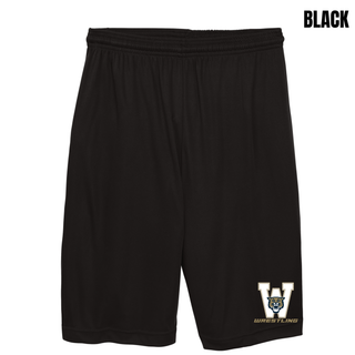 Topeka Wildcats Wrestling Club W Crest Cooling Shorts in navy