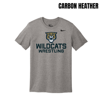Carbon Heather Men's rLegend Tee with Topeka Wildcats Wrestling Wrestling Mascot Logo design and mascot graphic
