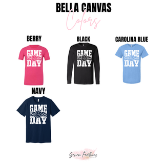 Volleyball game day top color options berry black carolina blue and navy