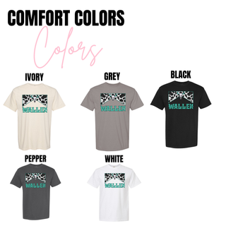 Wallen Bull Skull Country Comfort Colors tee in ivory, grey, black, pepper and white
